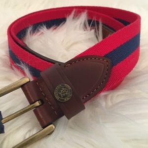 Southern Tide Belt Woven Cotton Leather 36